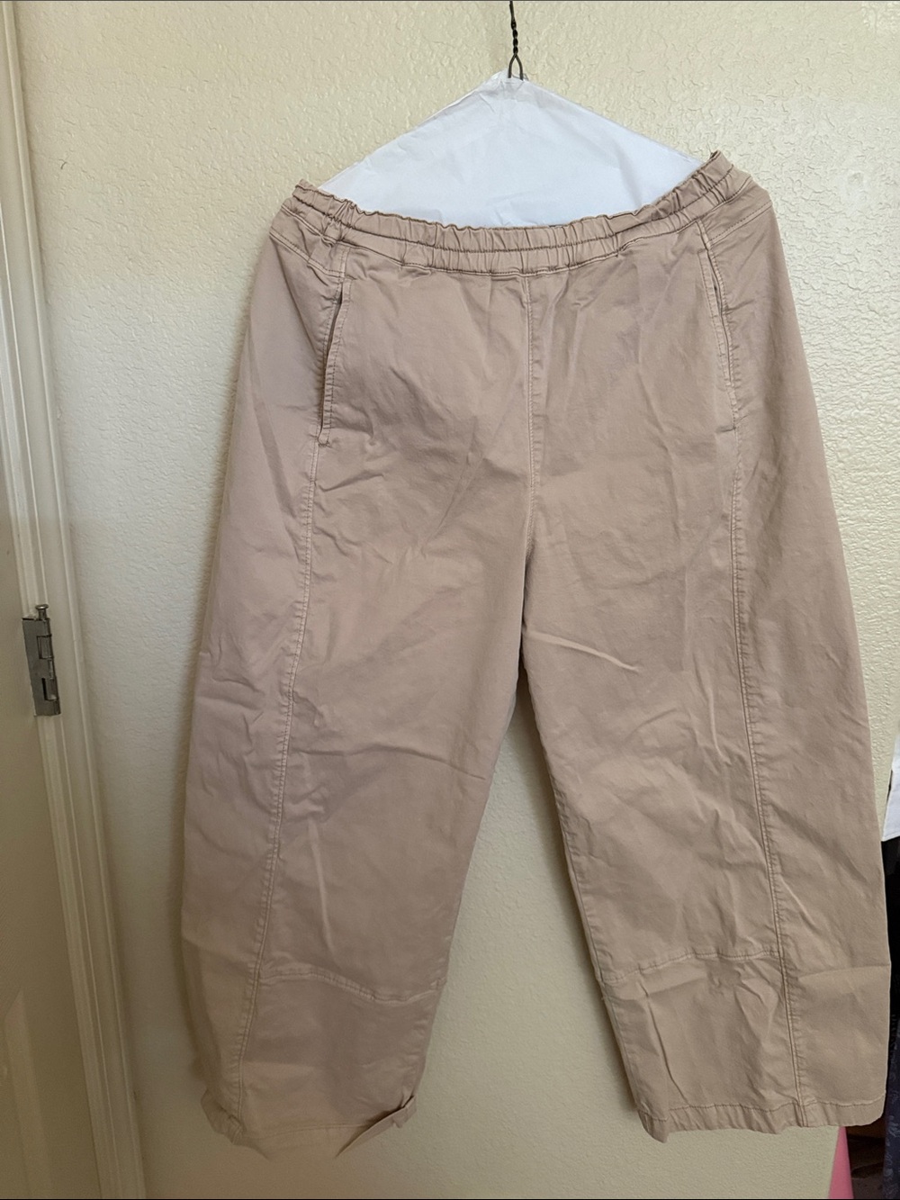 Pilcro Barrel Pants in Beige